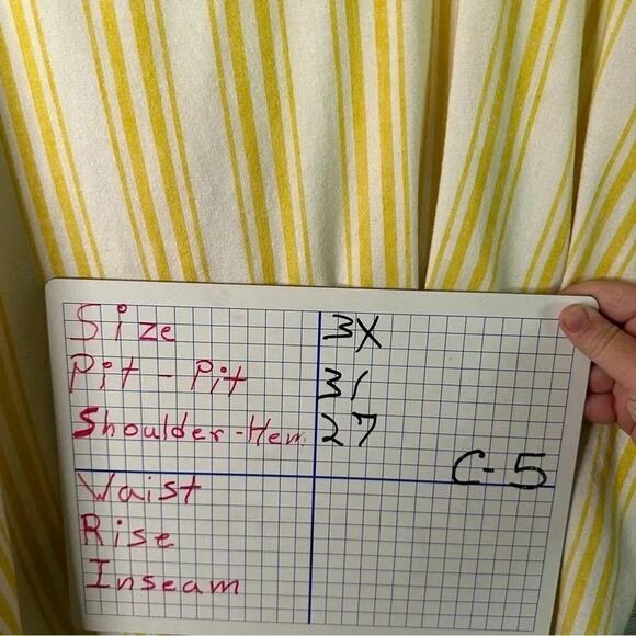 Torrid Yellow Striped Linen Cross Back Short Sleeve Crop Top Plus Size - Picture 11 of 11